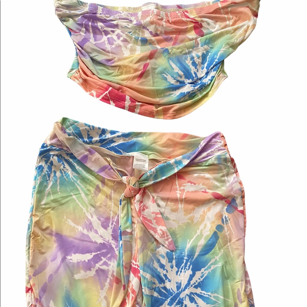 Champagne Mami Short Set w/ Mask